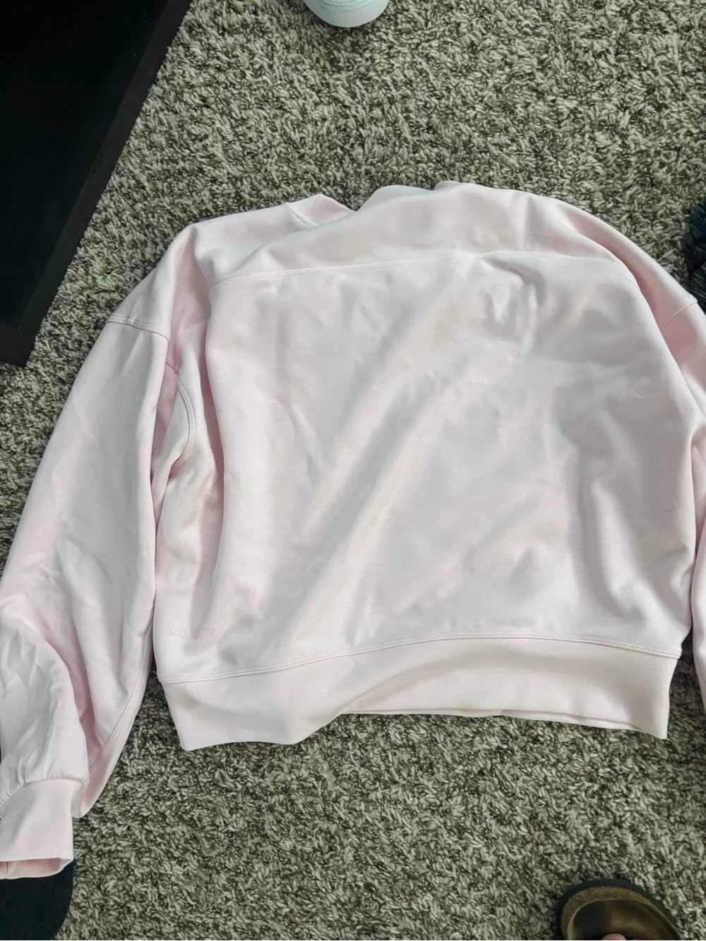 Lululemon softstreme crewneck (strawberry milkshake)